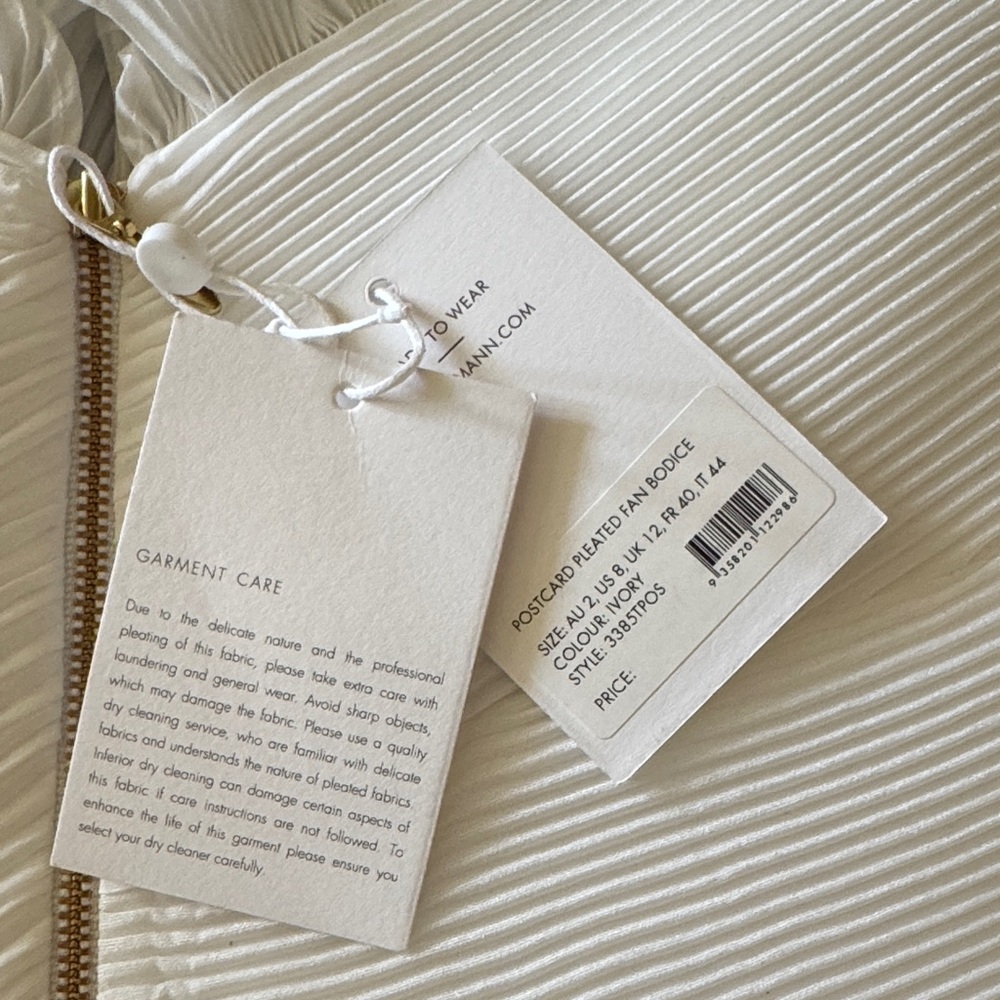 Zimmermann Cream Off-Shoulder Blouse - Picture 7 of 9